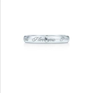 Tiffany & Co “I love you” ring